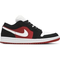 Jordan 1 Low Black White Gym Red