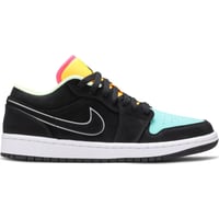Jordan 1 Low Black Aurora Green Laser Orange