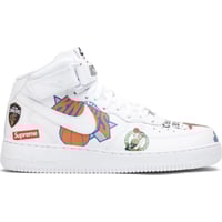Nike Air Force 1 Mid Supreme NBA White