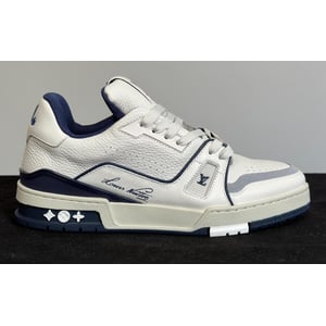 Louis Vuitton Trainer Low #54 Signature - White Marine