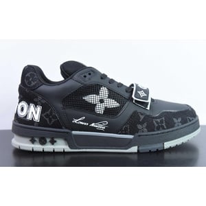 Louis Vuitton Trainer Stripe Black White