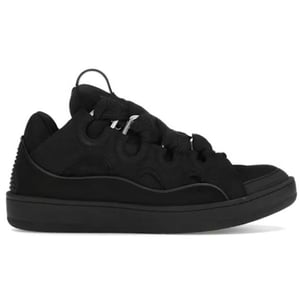 Lanvin Leather Curb Triple Black