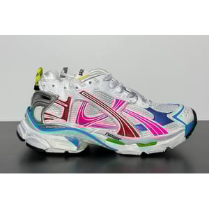Balenciaga Wmns Runner Sneaker Worn-Out - White Multi-Color
