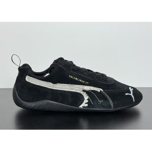  Balenciaga x Speedcat Suede Black White