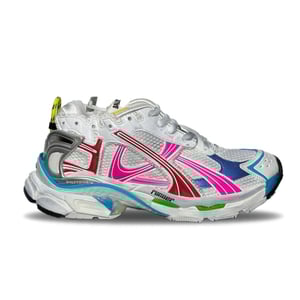 Balenciaga Wmns Runner Sneaker Worn-Out - White Multi-Color