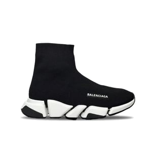 Balenciaga Speed 2 Trainer Knit Black White