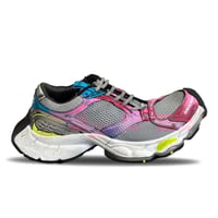 Balenciaga Stapler Sneaker White/pink/Yellow/silver/blue