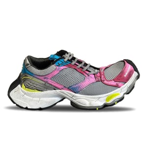 Balenciaga Stapler Sneaker White/pink/Yellow/silver/blue