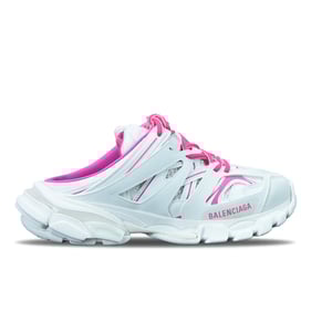 Balenciaga Track Mules White Pink