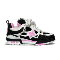 Louis Vuitton Skate Sneaker Black Cream Pink