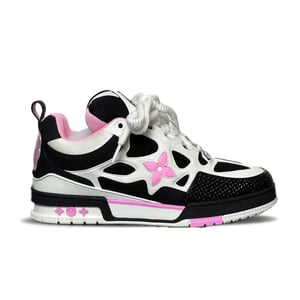 Louis Vuitton Skate Sneaker Black Cream Pink