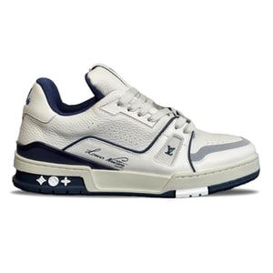 Louis Vuitton Trainer Low #54 Signature - White Marine