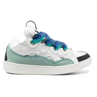Lanvin Curb Sneakers White Green