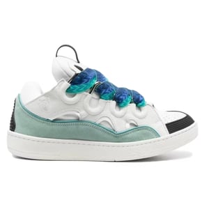 Lanvin Curb Sneakers White Green