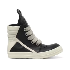 Rick Owens Lido Jumbo Laced Geobasket High Black Milk