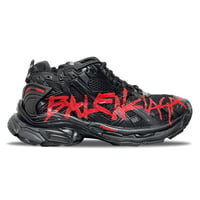 Balenciaga Runner Sneaker Graffiti - Black Red