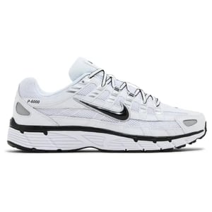 Nike P-6000 White Metallic Silver Black