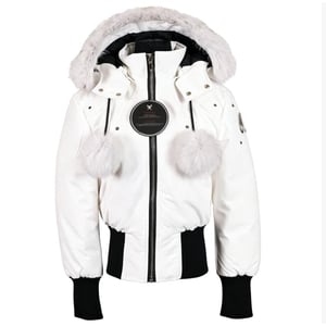 Moose Knuckles Original Debbie Down Bomber White